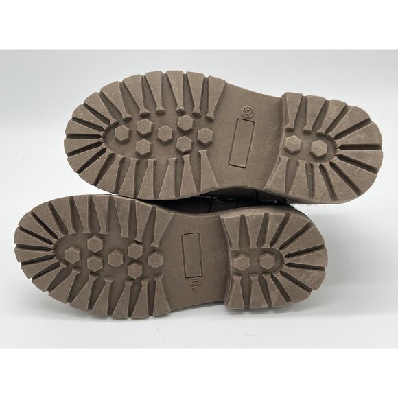 Crown Vintage Cassidy Jr. Kids Boots Size 13 Faux Suede Gray Ankle Boots With Fa - Picture 8 of 8